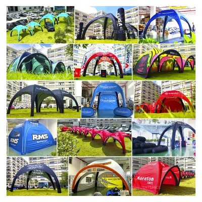Custom china inflatable tents manufacturers Air Sealed inflatable folding tent Heat-transfer printing air tight inflatable tent